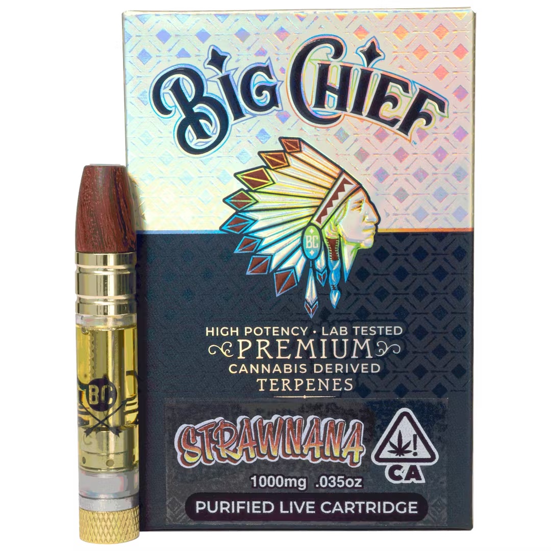 BIG CHIEF CDT CARTRIDGES 1G – STRAWNANA
